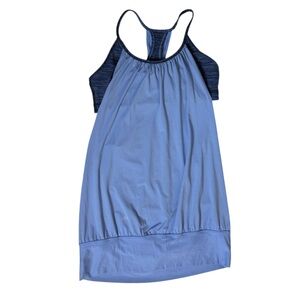 Lululemon No Limits Bra Tank Top Lullaby Wee Are‎ From Space Cadet Blue Womens 8